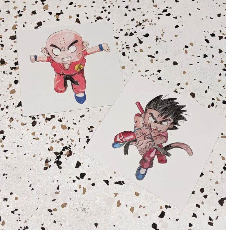 Image of Goku & Krillin Print